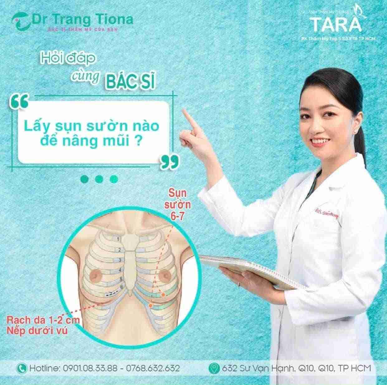 Nâng mũi sụn sườn – Xu hướng thẩm mỹ mũi năm 2023
